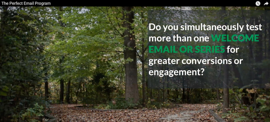 Do you test more than one welcome email for greater conversions