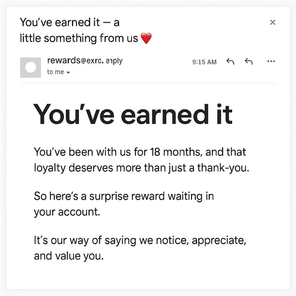 The Human-Led Loyalty Email Enhanced by AI