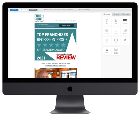 Franchise Development Email Template 