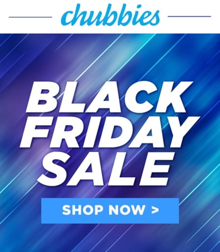 black friday email promotion chubbies