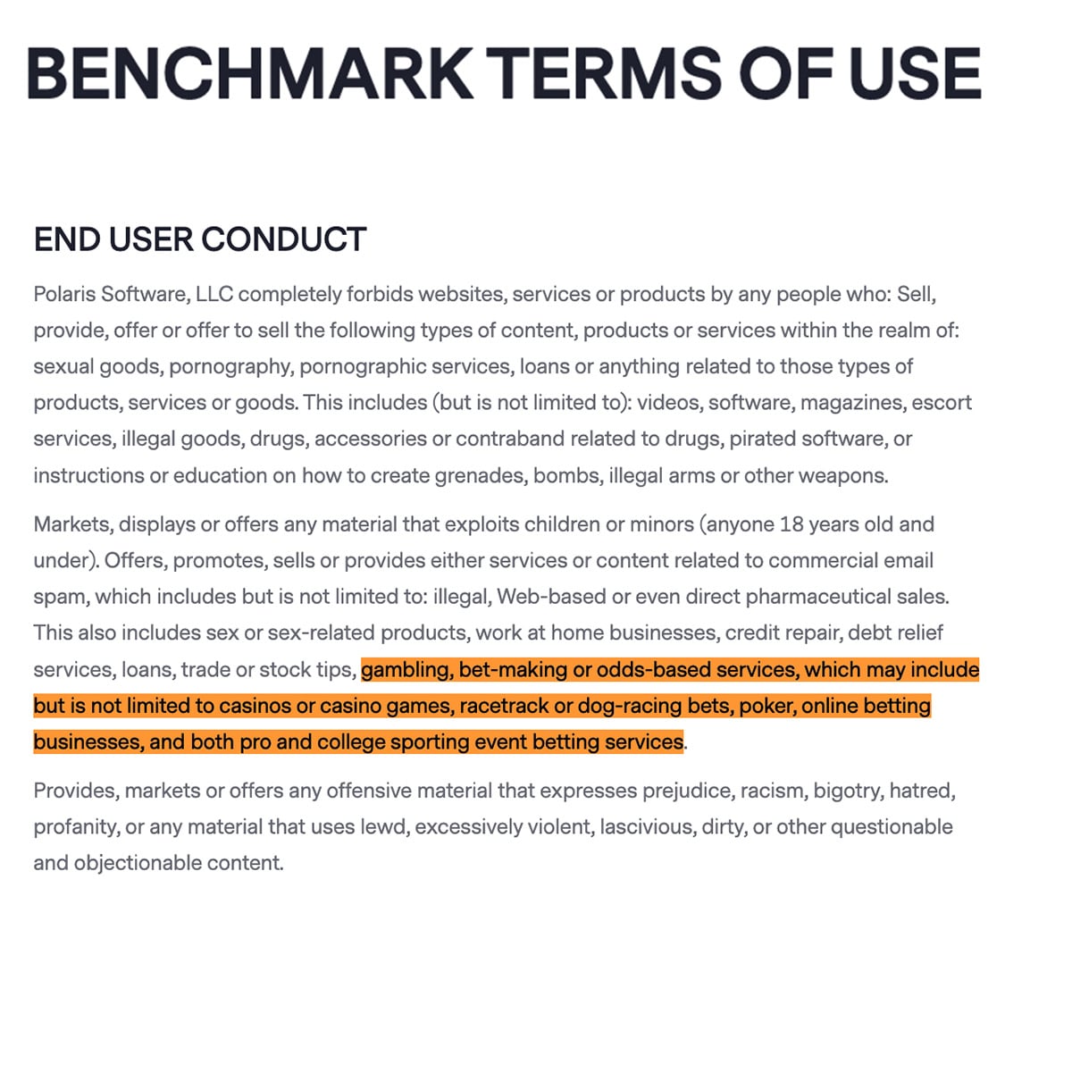 Benchmark