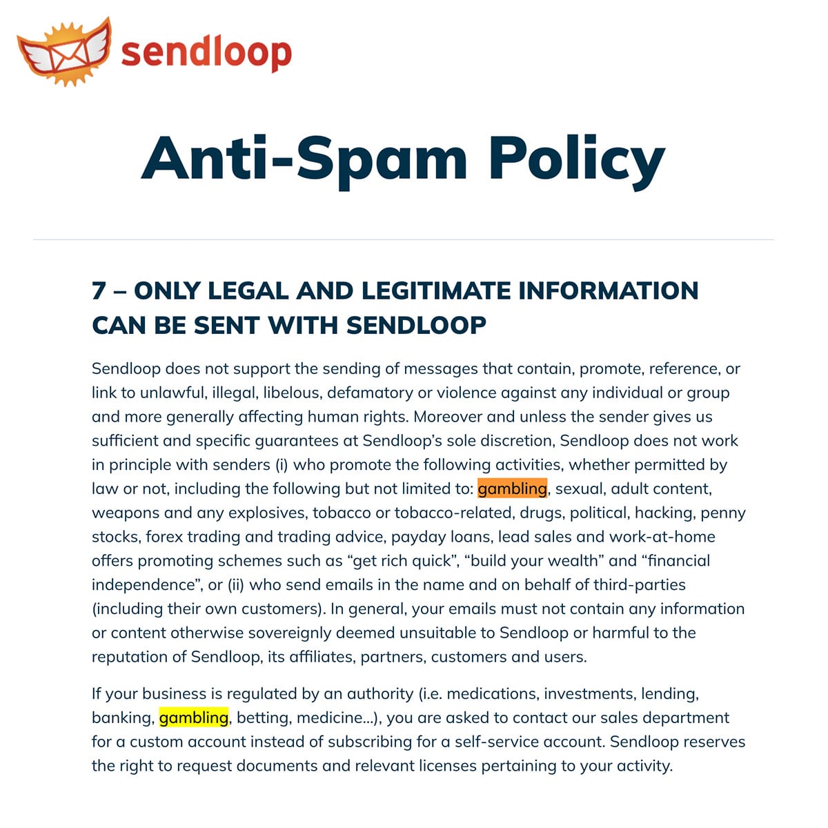 Sendloop